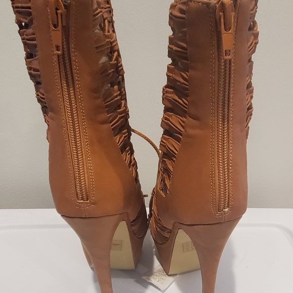 Bebe Lace up Wedge Stillotes Shoes - Picture 6 of 6